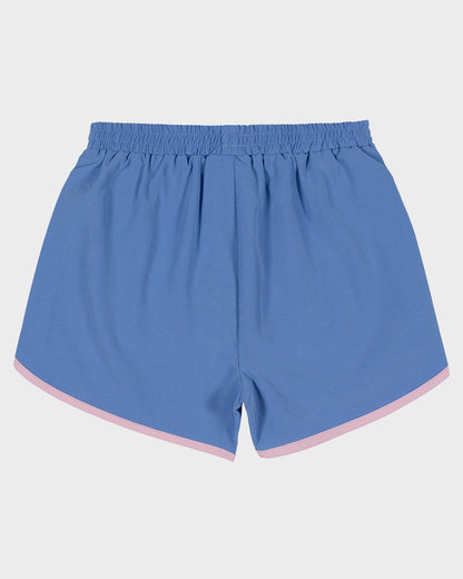 Balloon Heart Girls Shorts Blue-pink