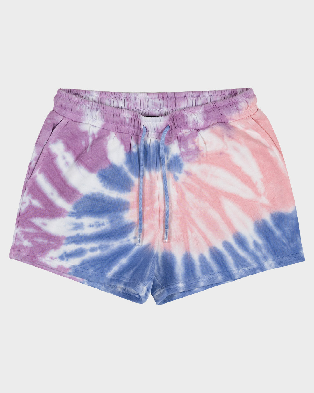 Opus Dot Girls Track Shorts Purple Tie Dye