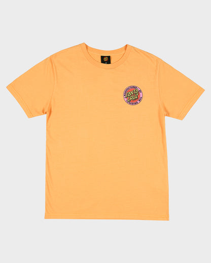 MFG Retro Dot Reverse Girls Oversized T-Shirt Orange