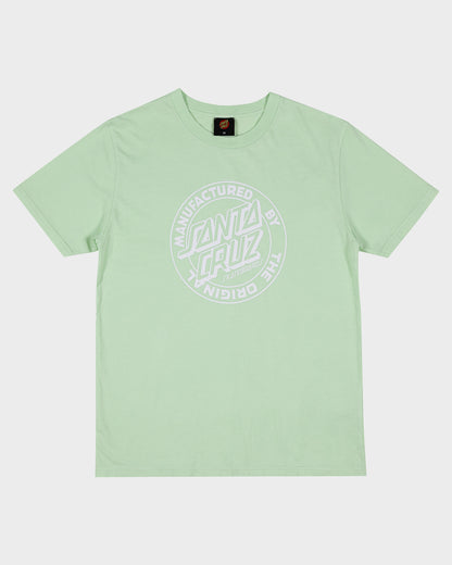 MFG Dot Girls Oversized T-shirt Light Green