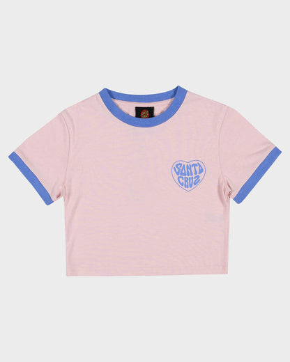 Balloon Heart Baby Fit T-shirt Pink-blue