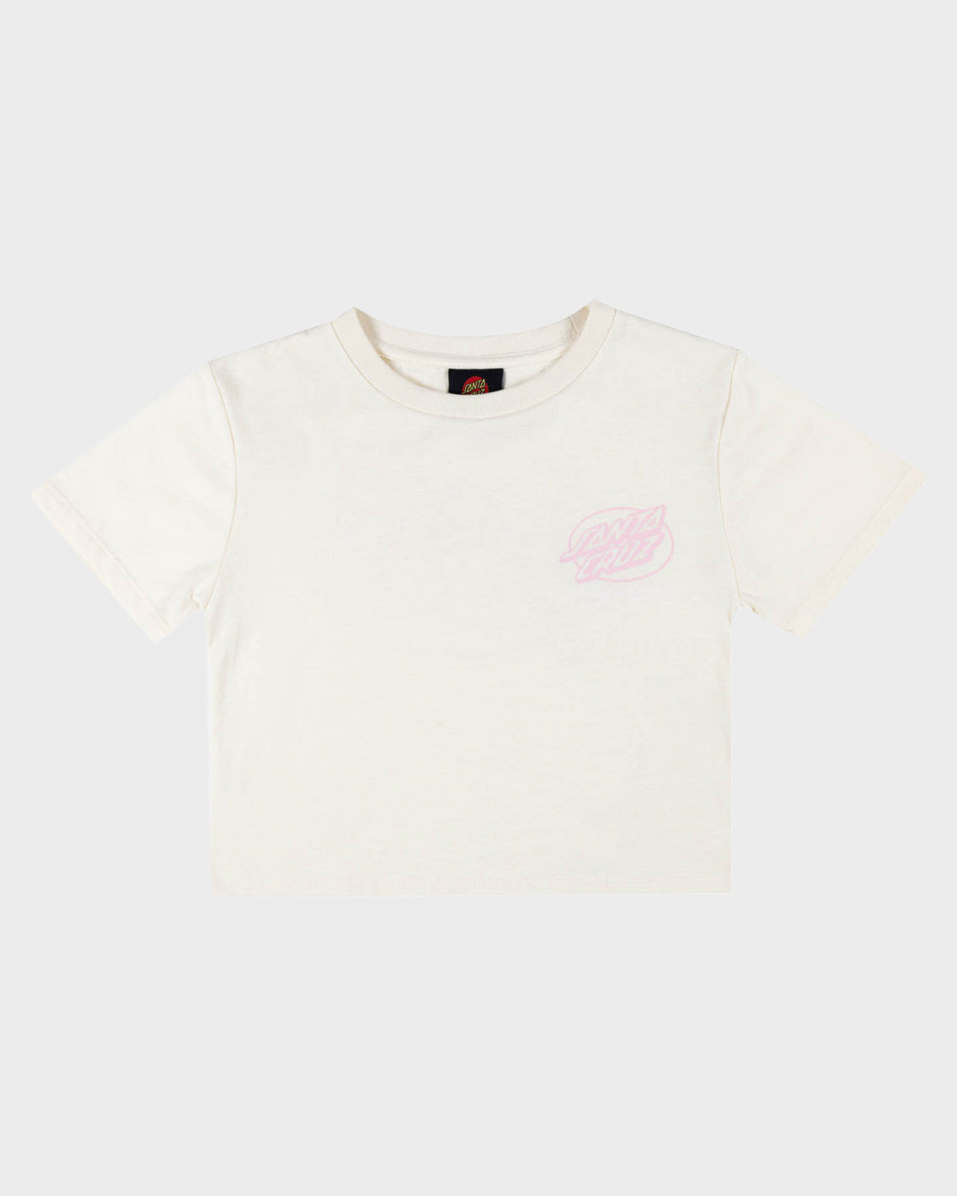 Oval Dot Girls Baby Fit T-shirt Cream