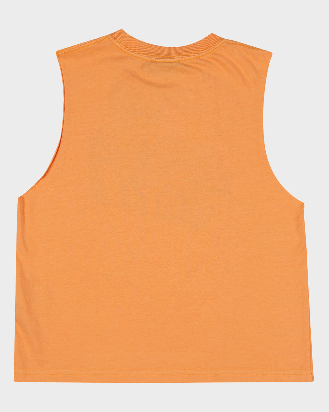 Vibes Girls Cropped Muscle T-shirt Orange