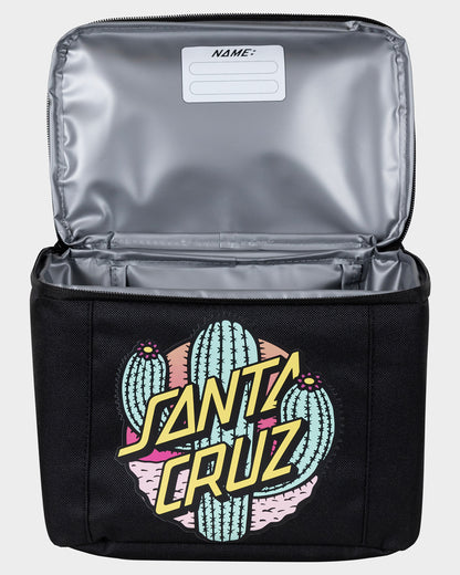 Cactus Dot Girls Lunch Box Black