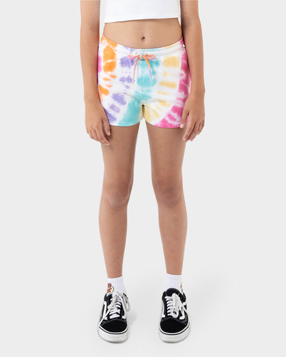 Contra Dot Mono Girls Short Multi Tie Dye