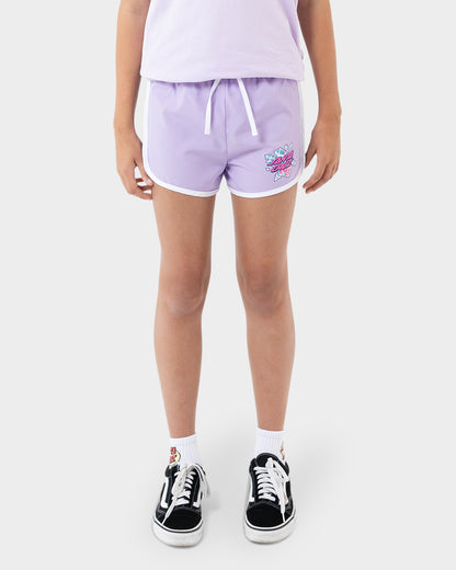 Crystal Stack Girls Short Lavender