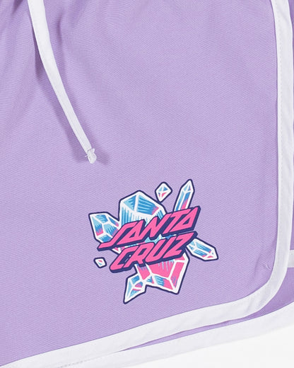 Crystal Stack Girls Short Lavender