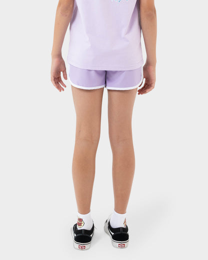 Crystal Stack Girls Short Lavender