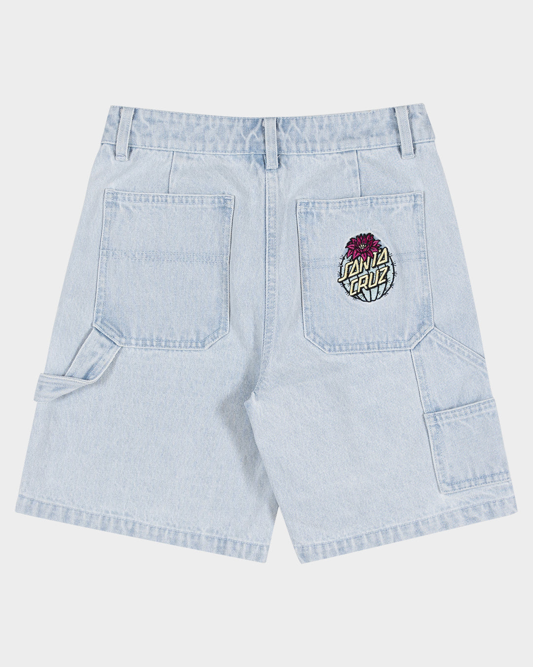 Cactus Dot Girls Carpenter Short Light Washed Indigo