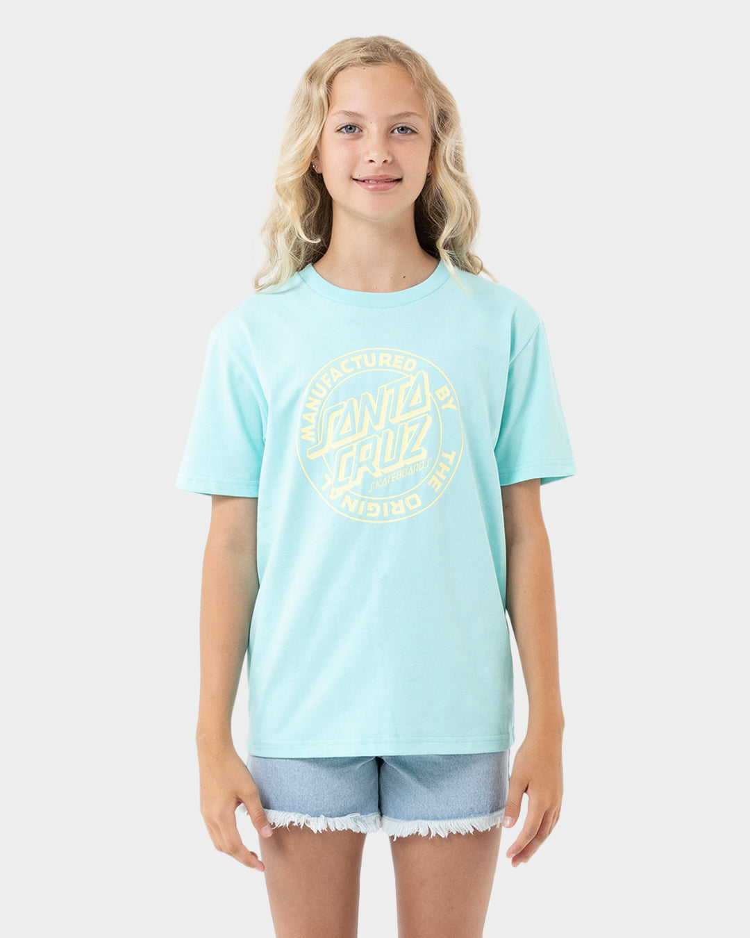 MFG Dot Girls T-shirt Aqua