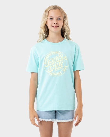 MFG Dot Girls T-shirt Aqua