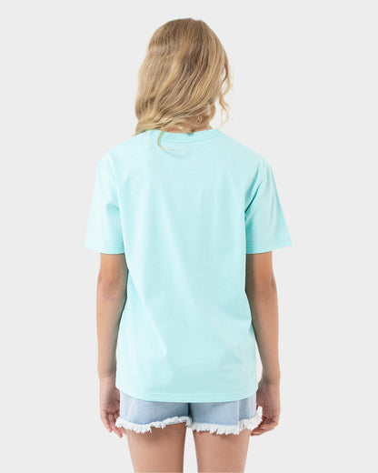 MFG Dot Girls T-shirt Aqua