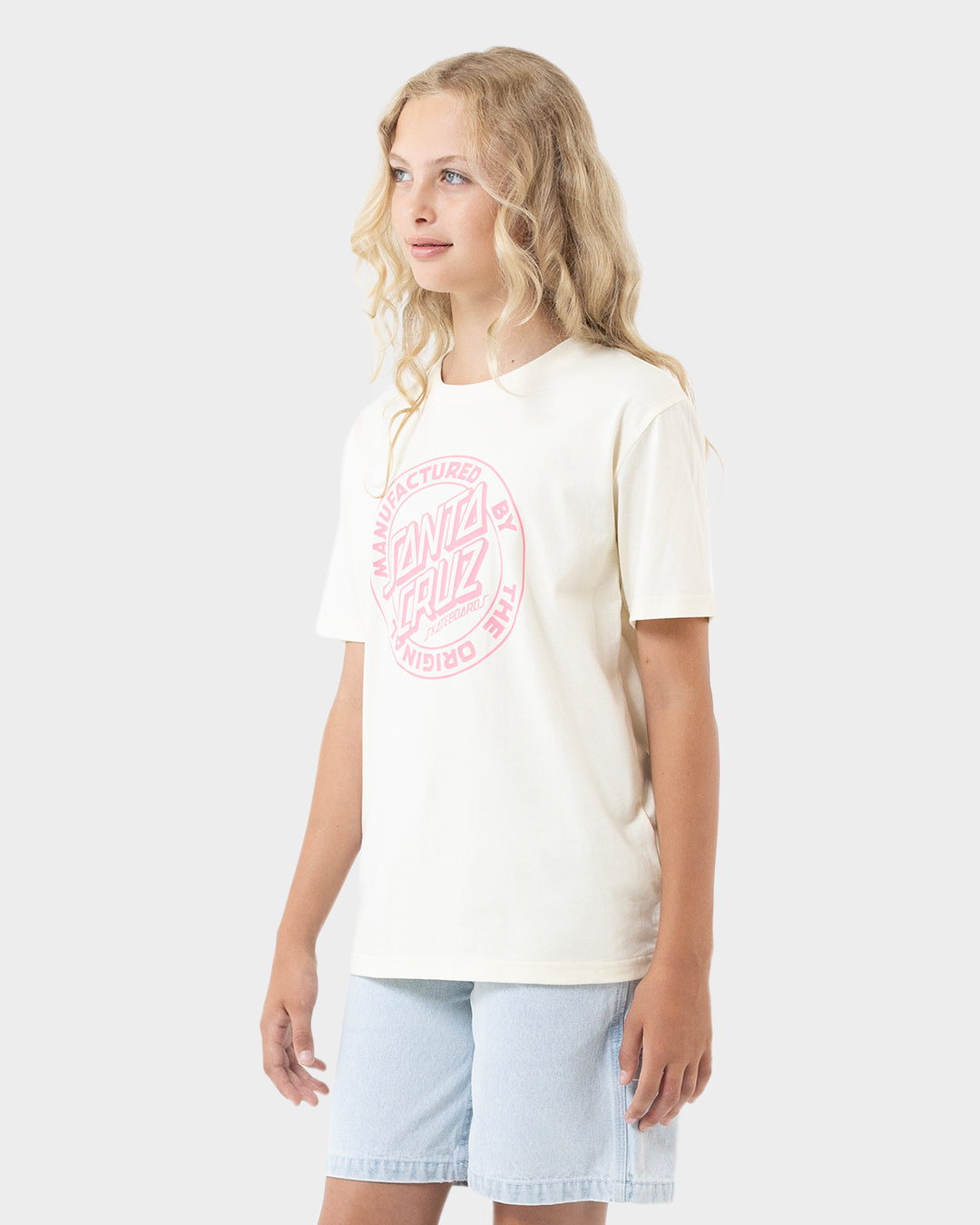 MFG Dot Girls T-shirt Cream