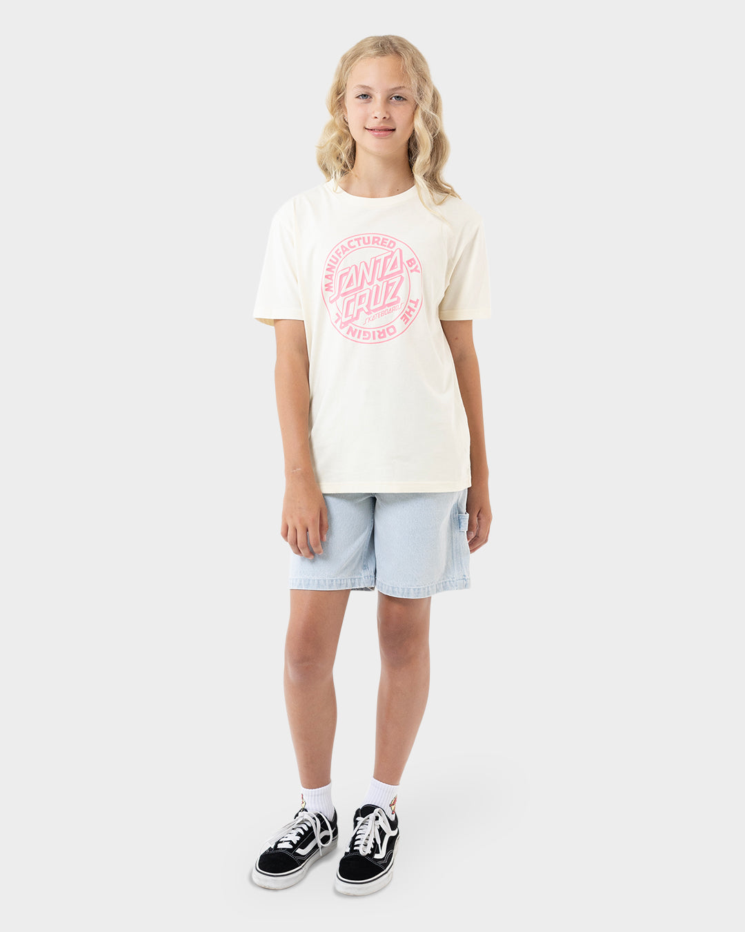 MFG Dot Girls T-shirt Cream