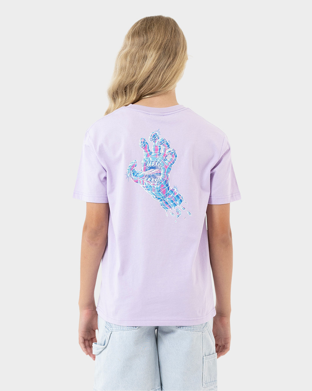 Crystal Hand Girls T-shirt Lavender