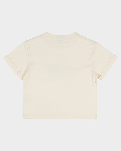 Cluster Strip Girls T-shirt Cream