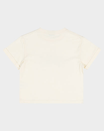 Cluster Strip Girls T-shirt Cream