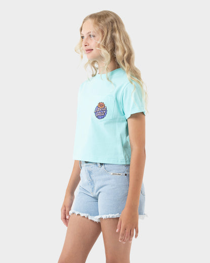 Cactus Dot Girls T-shirt Aqua