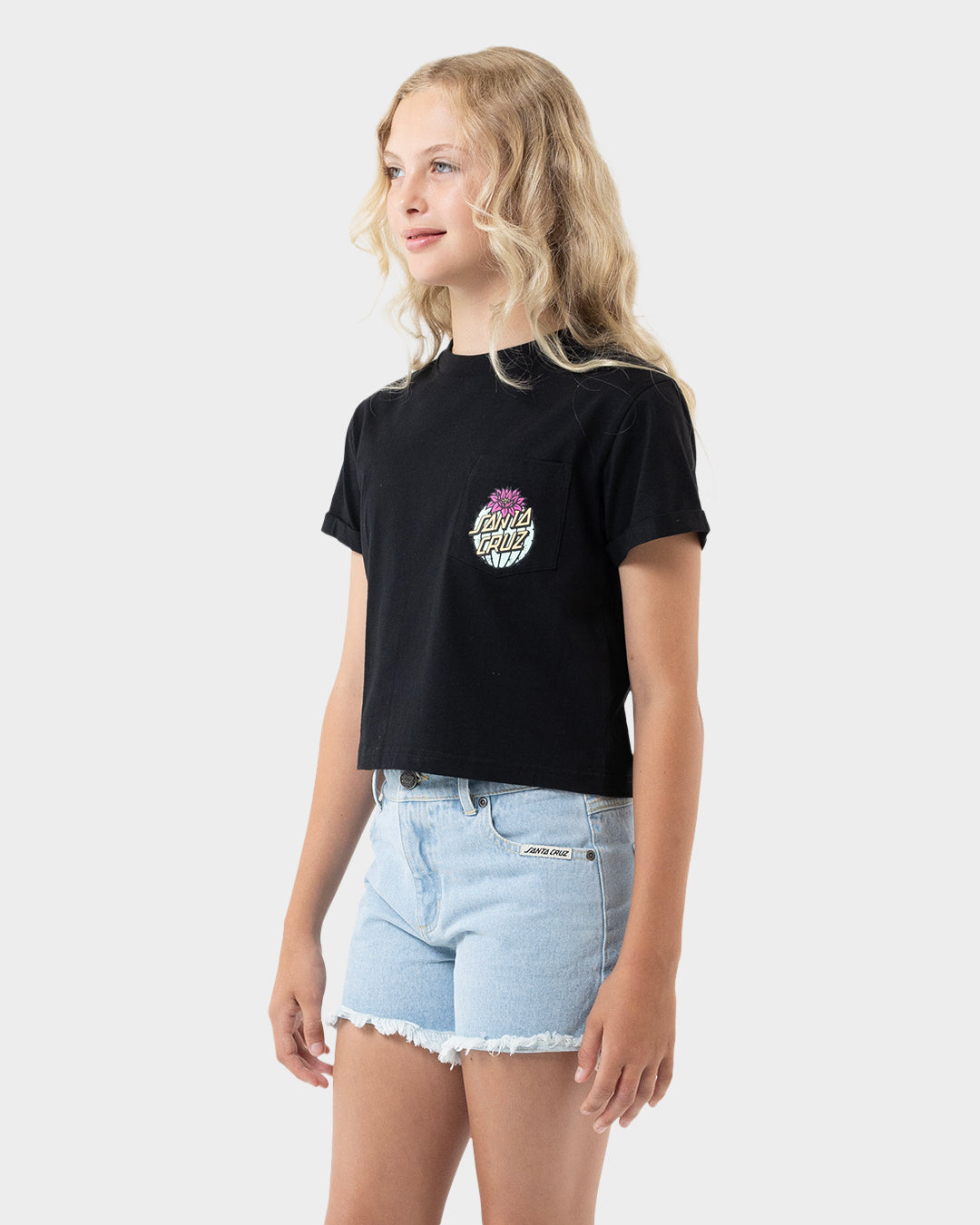 Cactus Dot Girls T-shirt Black