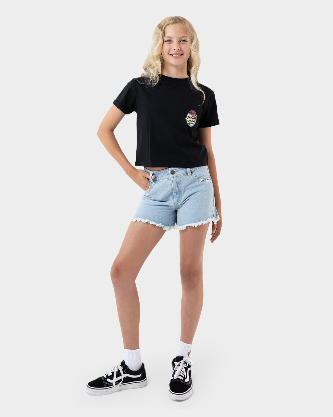 Cactus Dot Girls T-shirt Black