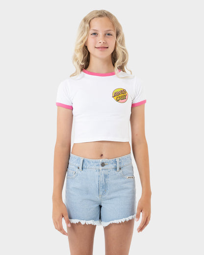 Contra Dot Pop Girls T-shirt White