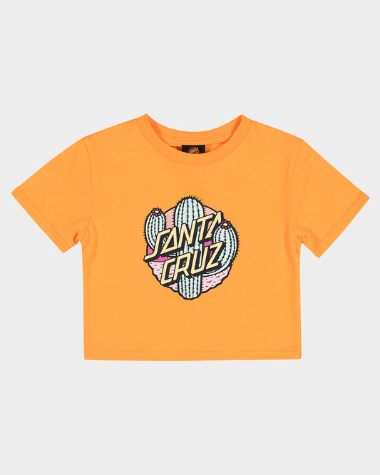 Cactus Dot Girls T-shirt Orange