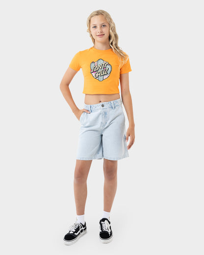 Cactus Dot Girls T-shirt Orange