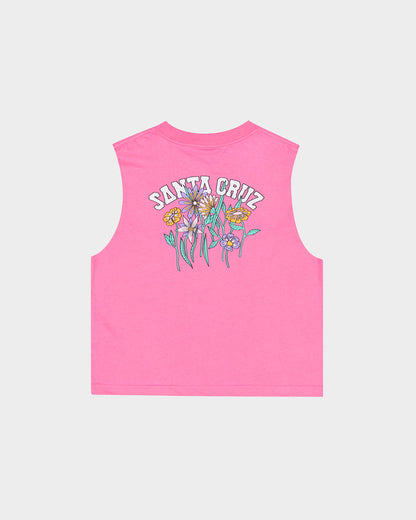 Field Strip Girls Muscle T-shirt Pink