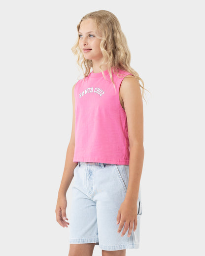 Field Strip Girls Muscle T-shirt Pink