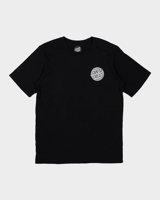 Descend Dot Men's T-shirt Black-white