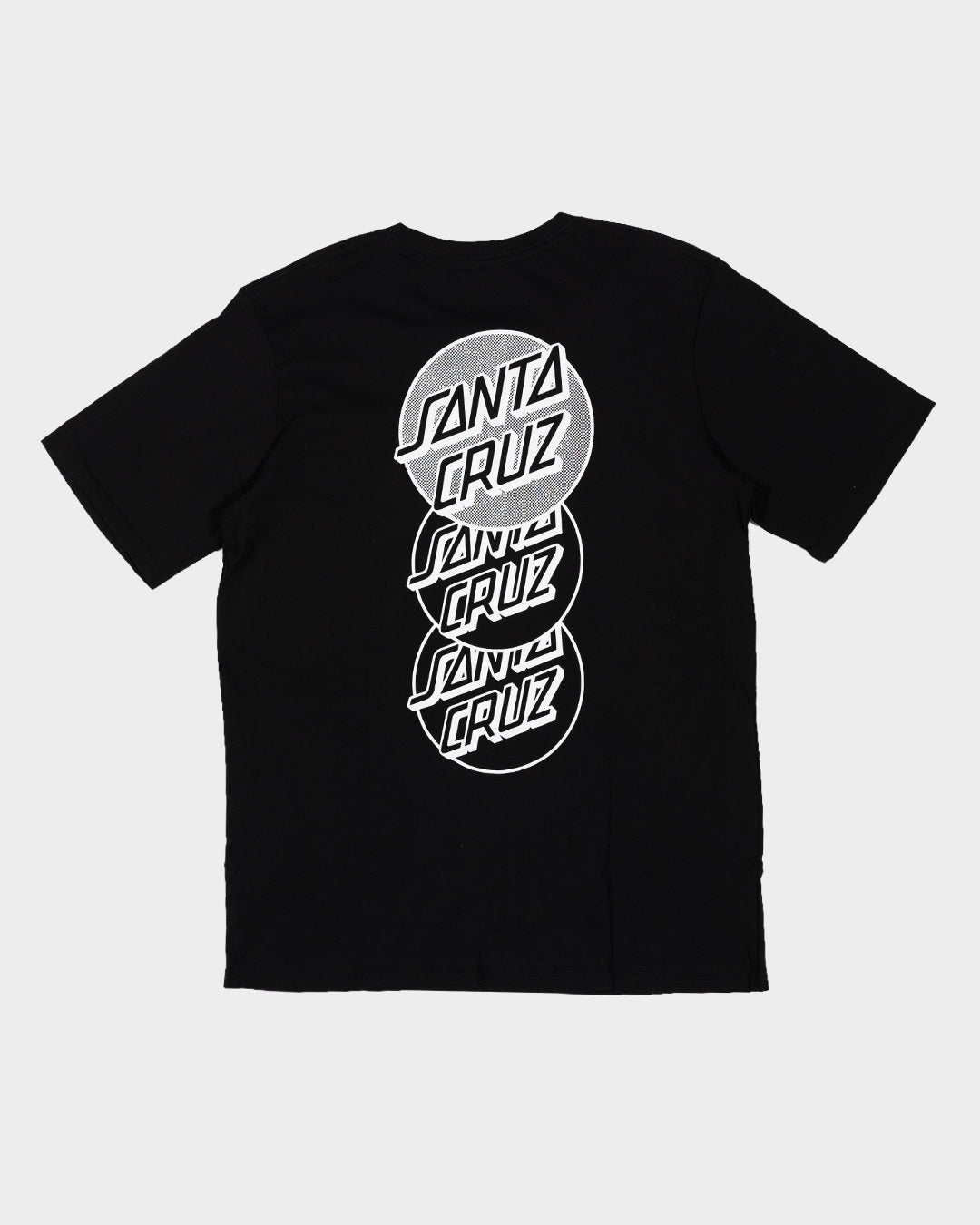 Descend Dot Men's T-shirt Black-white