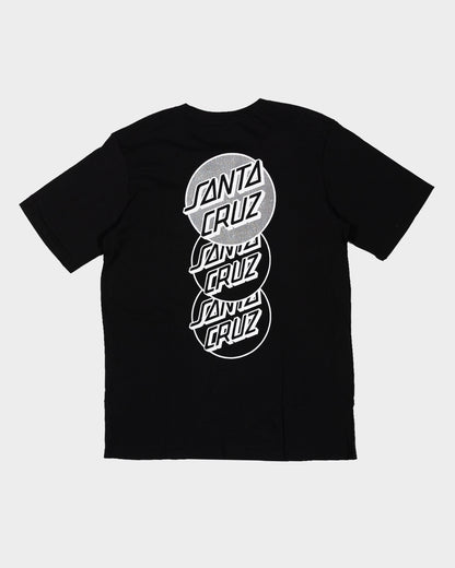 Descend Dot Men's T-shirt Black-white