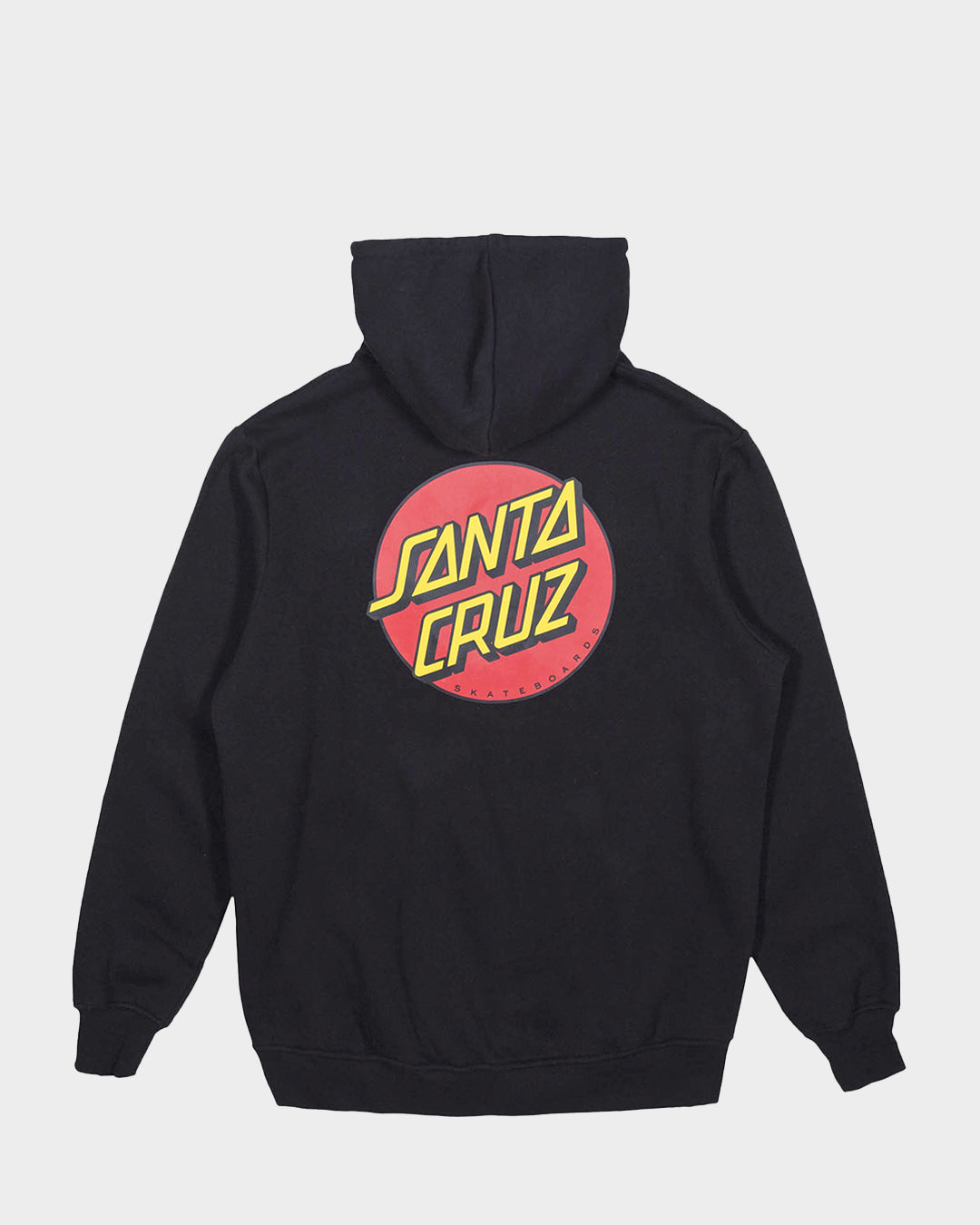 Classic Dot Chest Santa Cruz Men's Hoodie Black