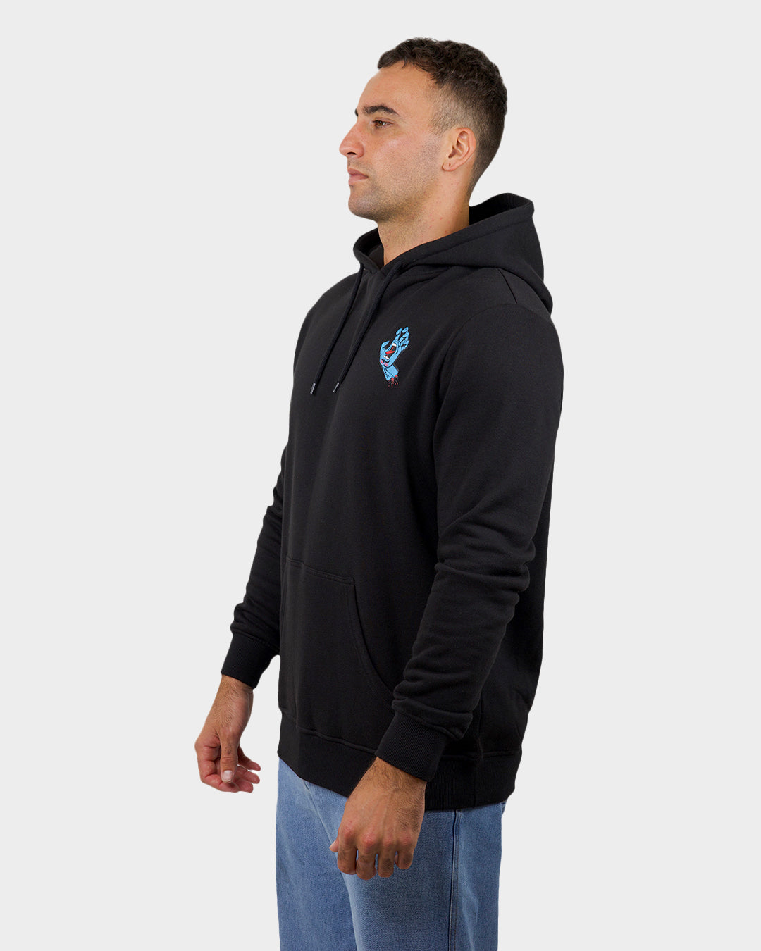 Screaming Hand Santa Cruz Men's Hoodie Black