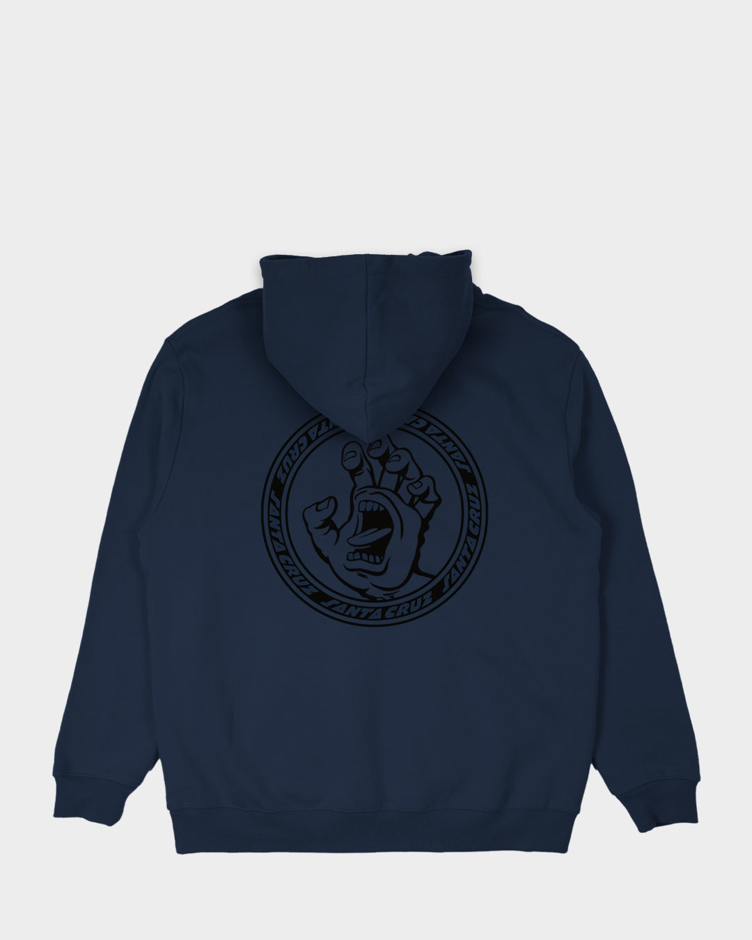 Screaming Hand Insignia Mono Santa Cruz Men's Hoodie Navy