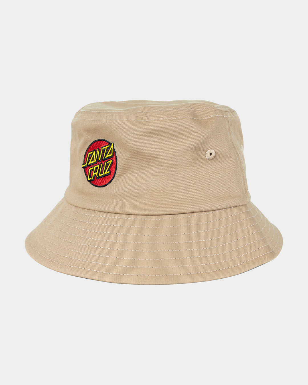 Classic Dot Patch Santa Cruz Men's Bucket Hat Natural