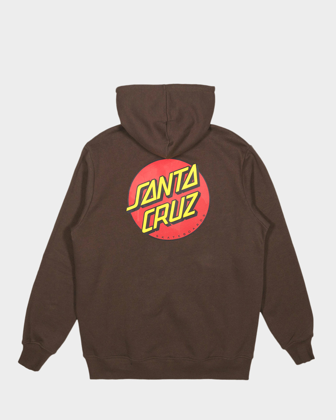 Classic Dot Puff Santa Cruz Men's Pullover Hoodie Brown