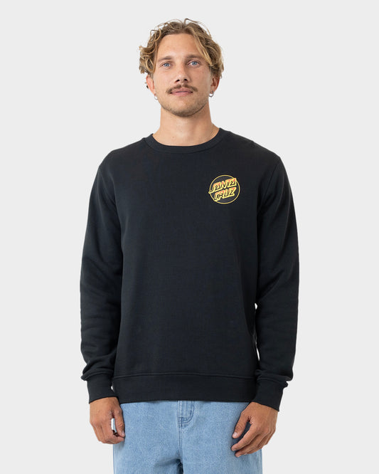 Kendall Wolf Dot Men's Sweater Off Black