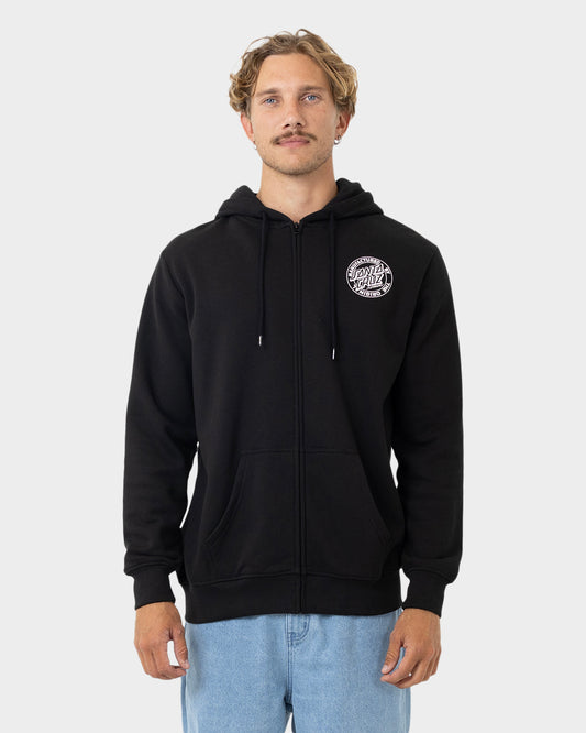 OS MFG Dot Men's Zip Hoodie Black