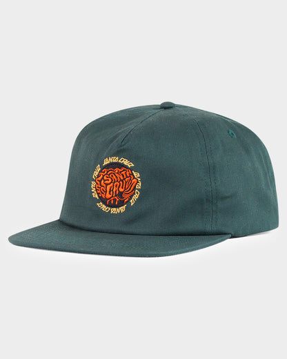 Skate Brain Men's 5 Panel Unstructured Cap Green