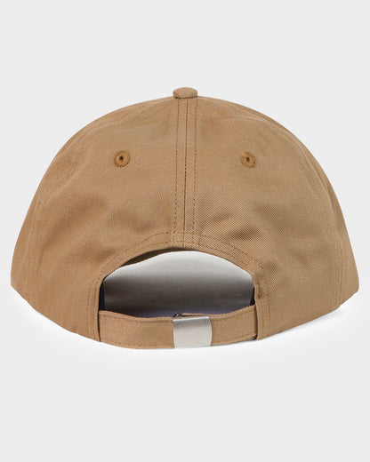 MFG Dot Oval Men's 6 Panel Unstructured Dad Cap Taupe