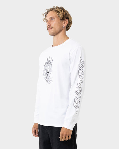 Pace Ritual Hand Men's Long Sleeve T-shirt White