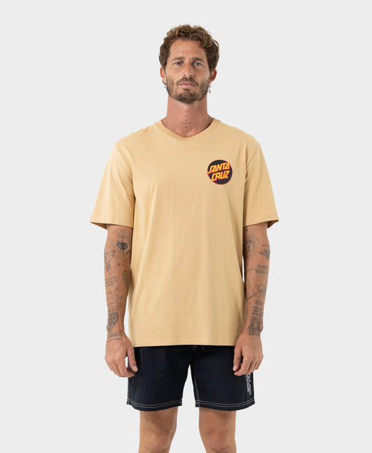 Descended Dots Men's T-shirt Tan