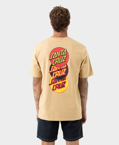 Descended Dots Men's T-shirt Tan