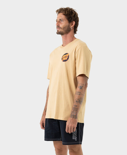 Descended Dots Men's T-shirt Tan