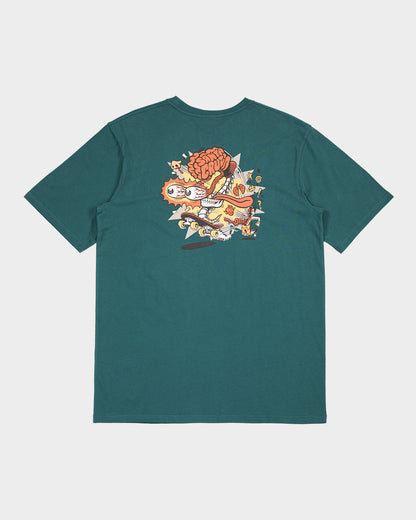 Skate Brain Men's T-shirt Green