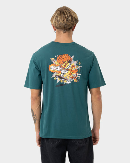 Skate Brain Men's T-shirt Green