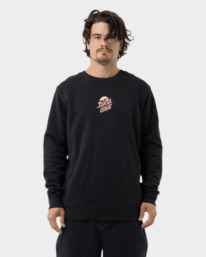 Knibbs Invasion Hand Men's Relaxed Fit Sweater Off Black