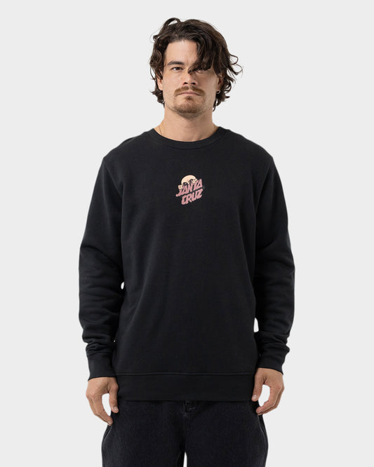 Knibbs Invasion Hand Men's Relaxed Fit Sweater Off Black