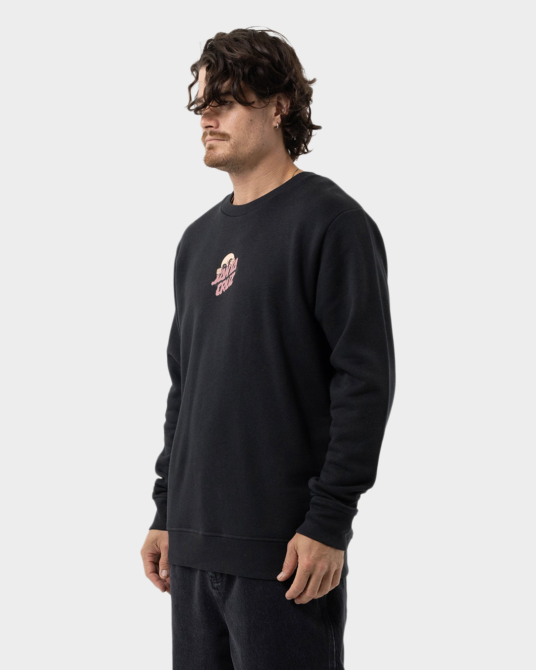 Knibbs Invasion Hand Men's Relaxed Fit Sweater Off Black